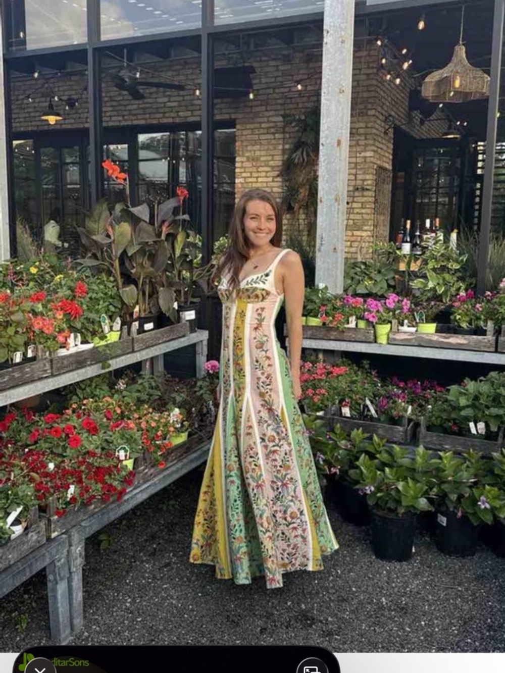FARM Rio Mint & Yellow Floral Panel Maxi Dress - Picture 2 of 15